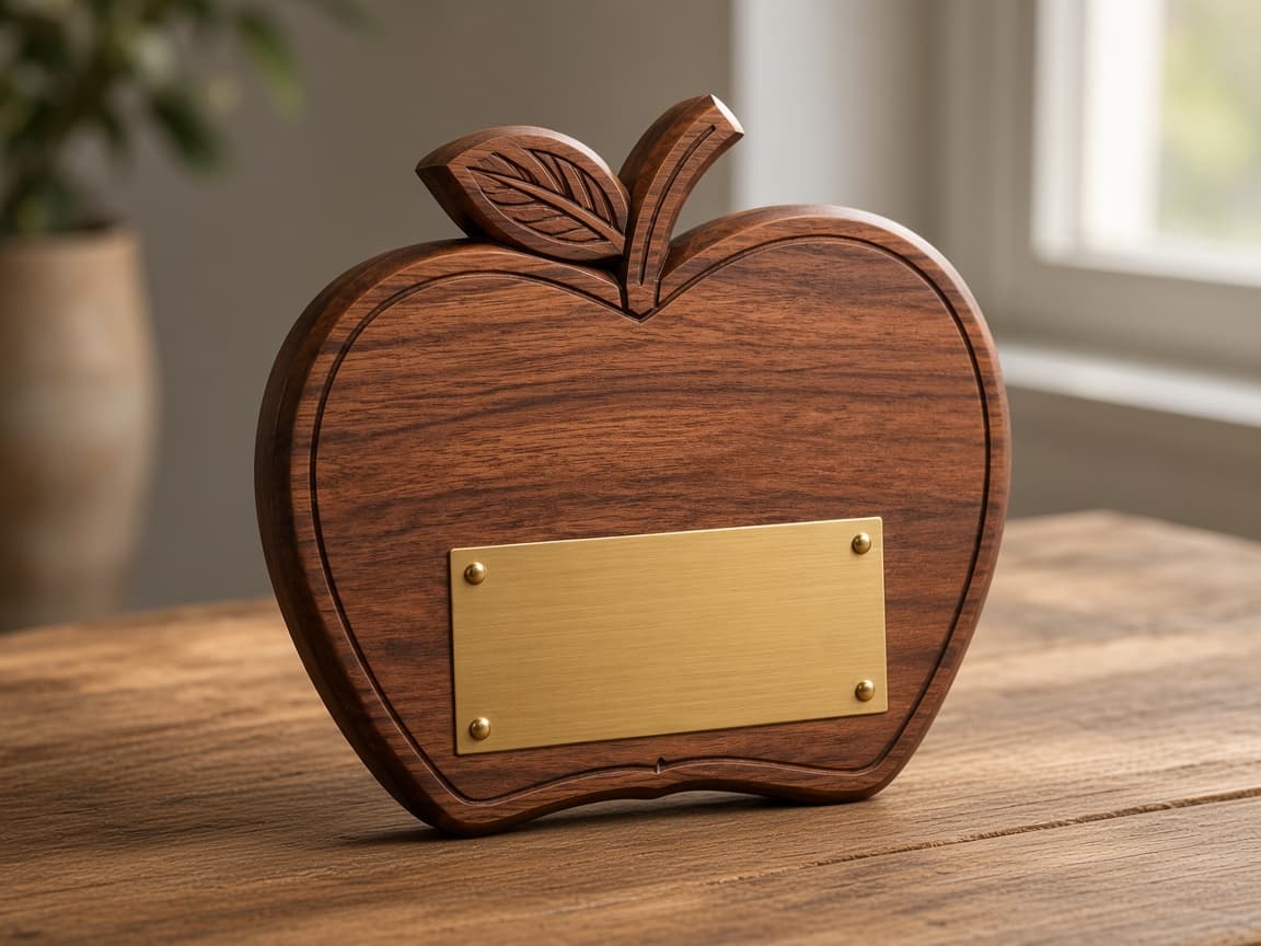 Teacher Appreciation Plaque design concept, reverse side