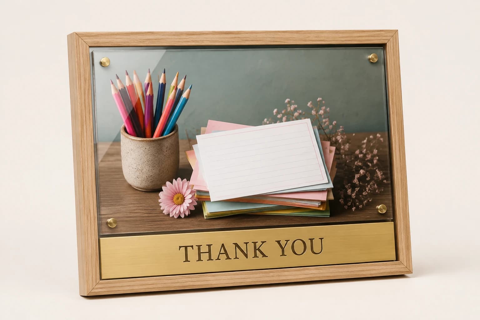 Full-Color Thank-You Photo Plaque original design concept